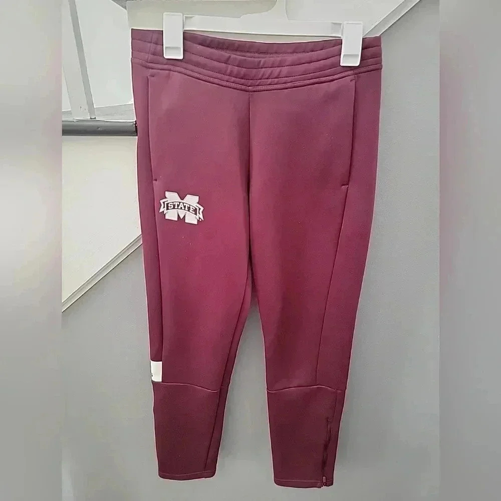 Mississippi State Bulldogs adidas Athletic Pants Womens Medium Pull On Athletic
